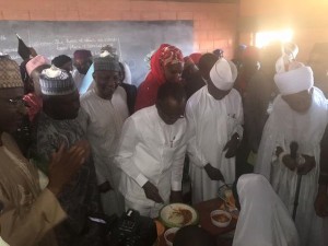 Gov El-Rufai during the flags-off-of schoolfeedingprogram